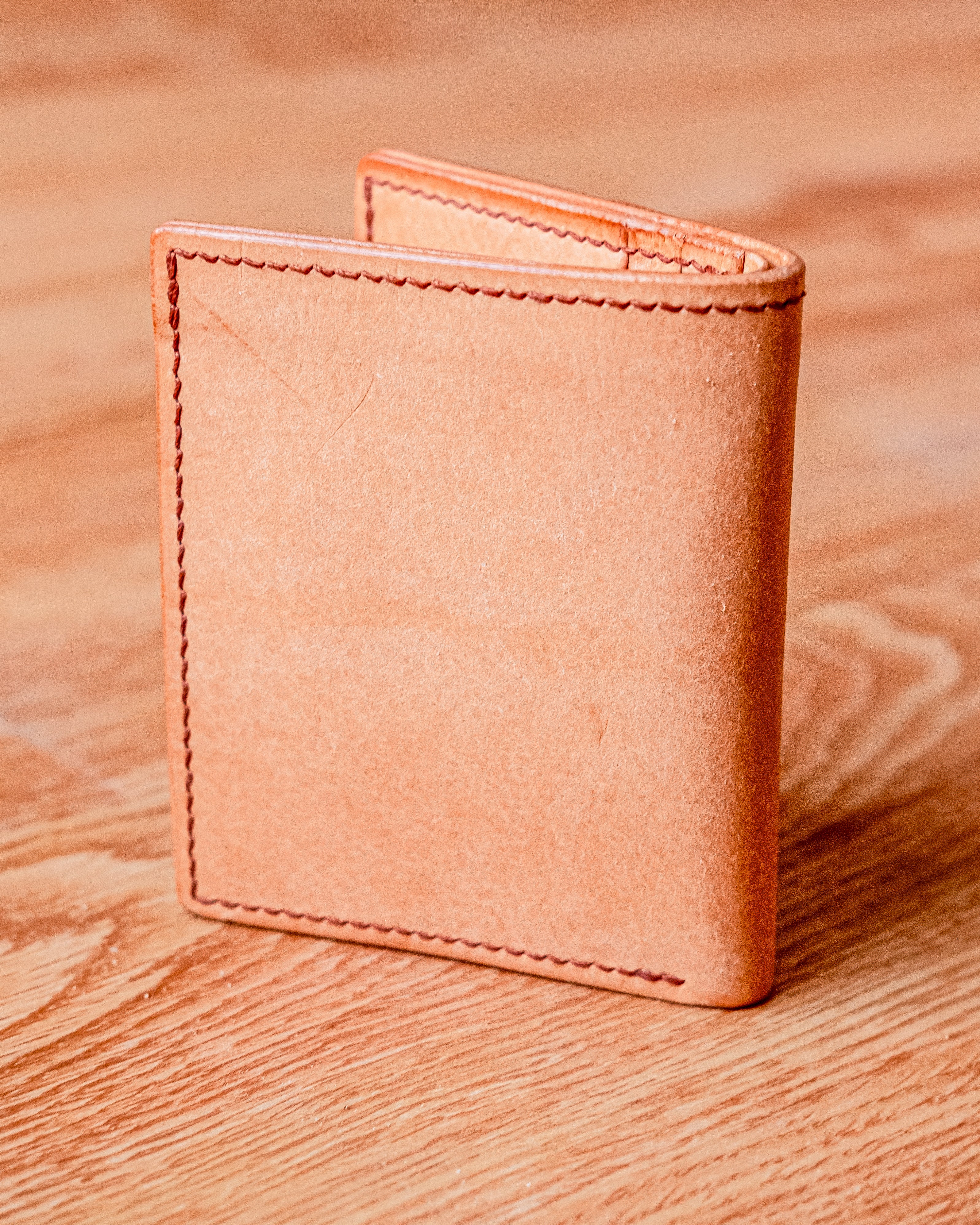 Pre-Order] Signature Vertical Bifold 2 (Italian Vachetta Leather